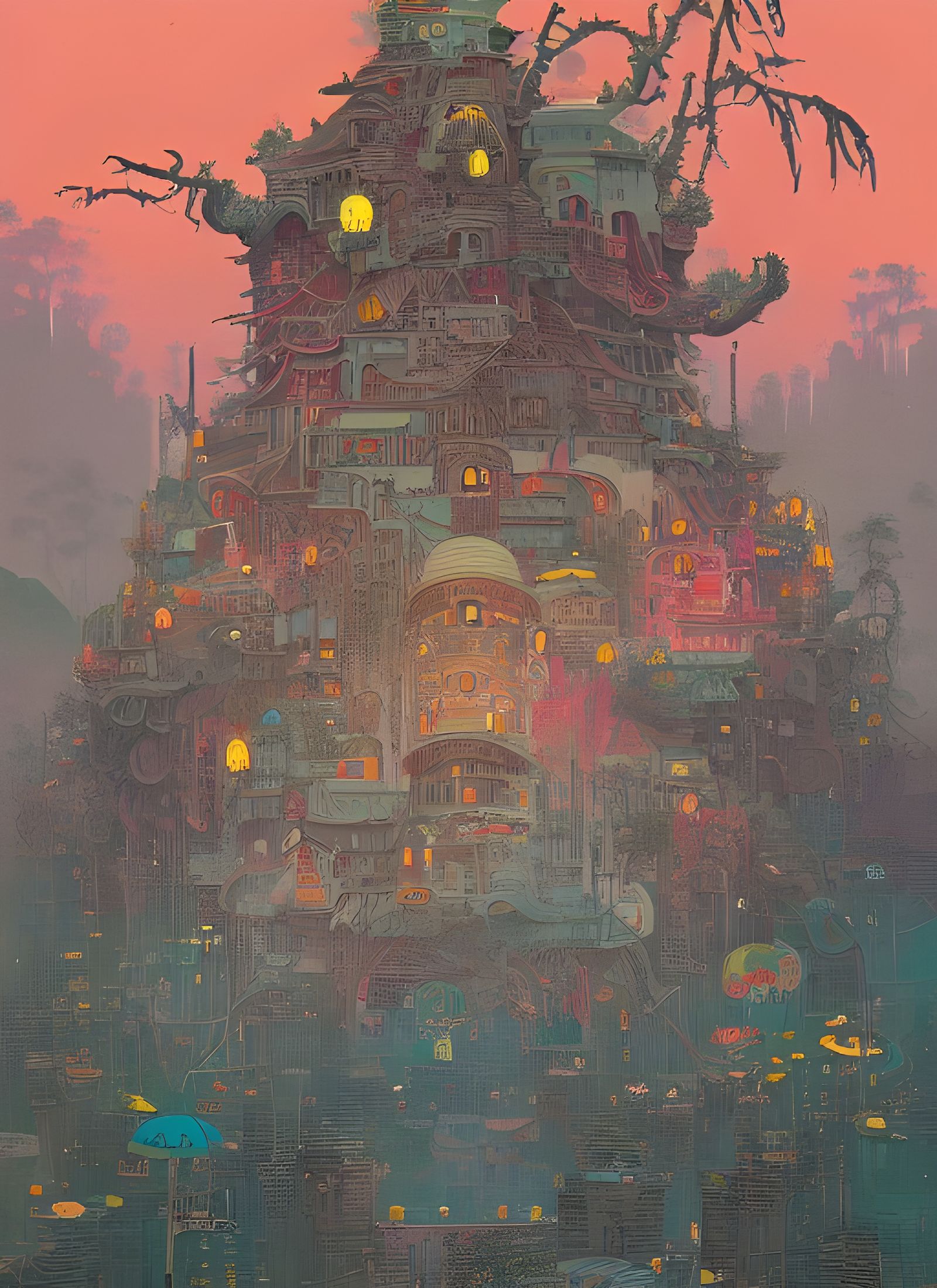Cult of the Panda: Detailed Fantasy Art