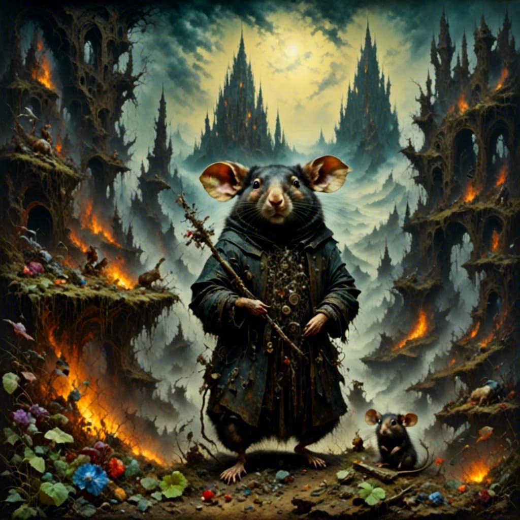 Rat-like Beastie Illustration