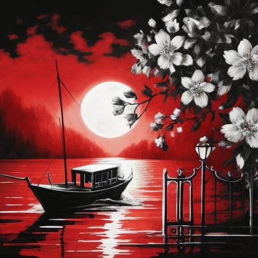 Simple Black and White AI Image