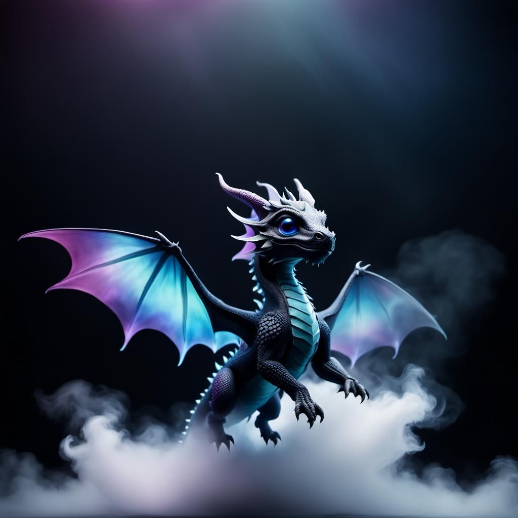 Ethereal Fog Dragon in Flight