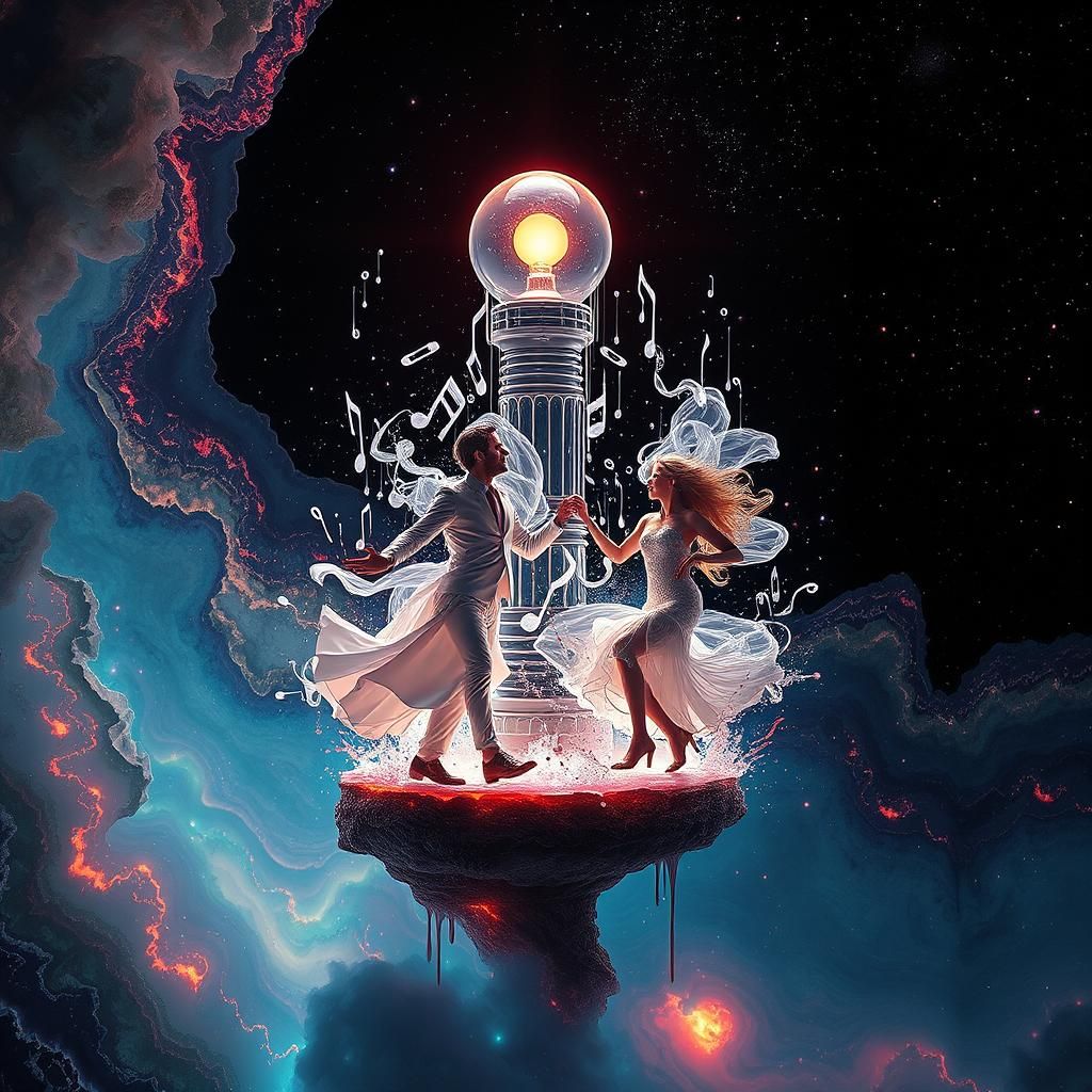 Exploding Dancers: A Hyperdetailed Octane Render