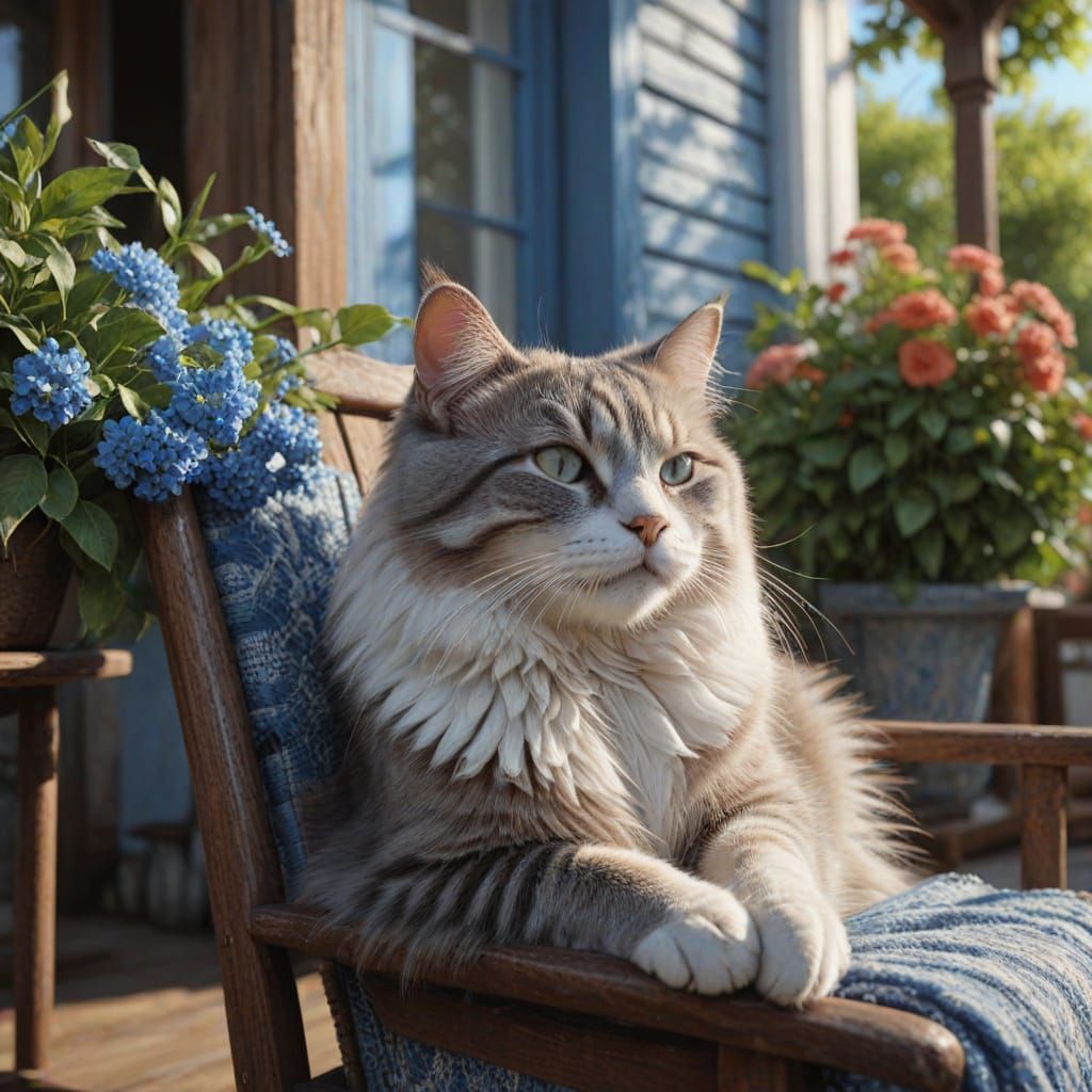 Serene Afternoon in a Whimsical Woodland