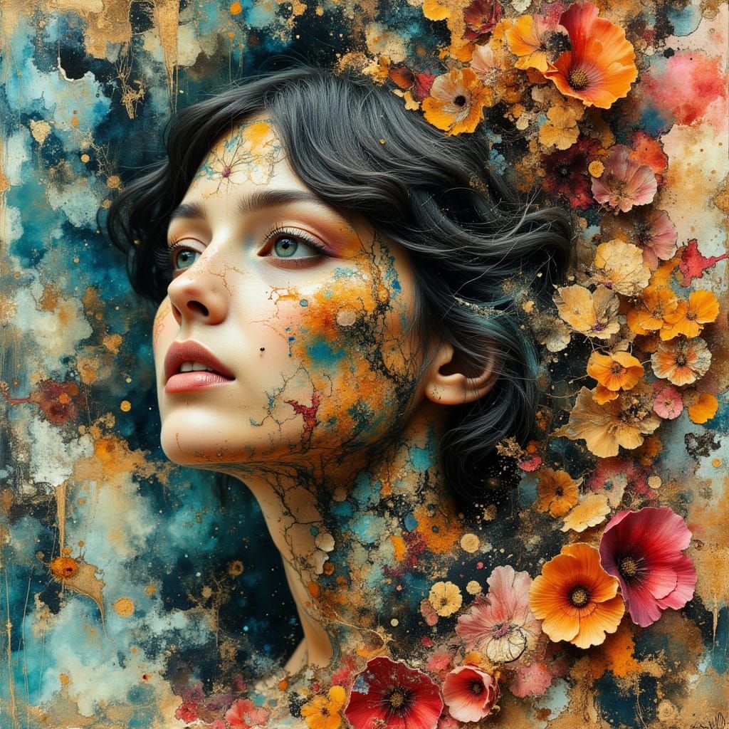 Dementia Abstract Vision with Corvid and Dream Elements