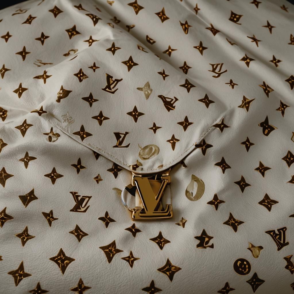 Louis Vuitton Monogram Bed in Cinematic Style