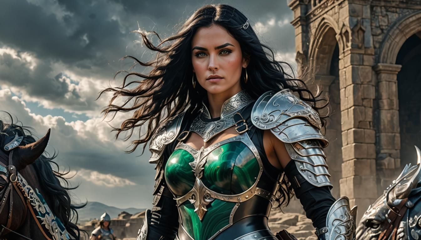 Medieval Paladin Warrior in Battle Armour