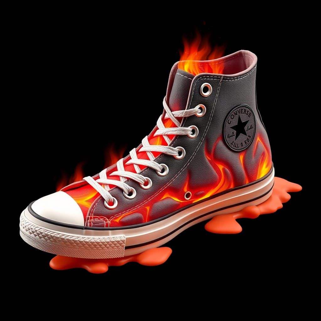 Volcano Converse Shoe with 3D Lava