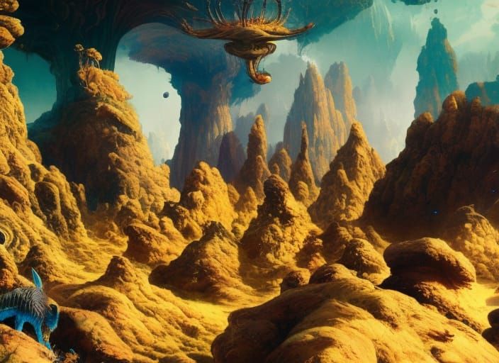 Alien Planet Flora by Karol Bak, James Jean, Tom Bagshaw and Paul Lehr II