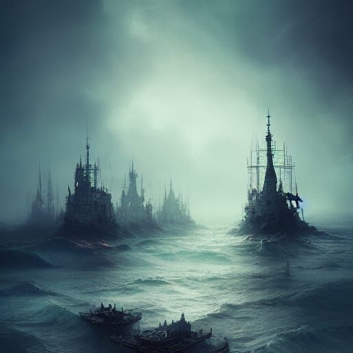 Terrarium Ghost Fleet Photo Manipulation