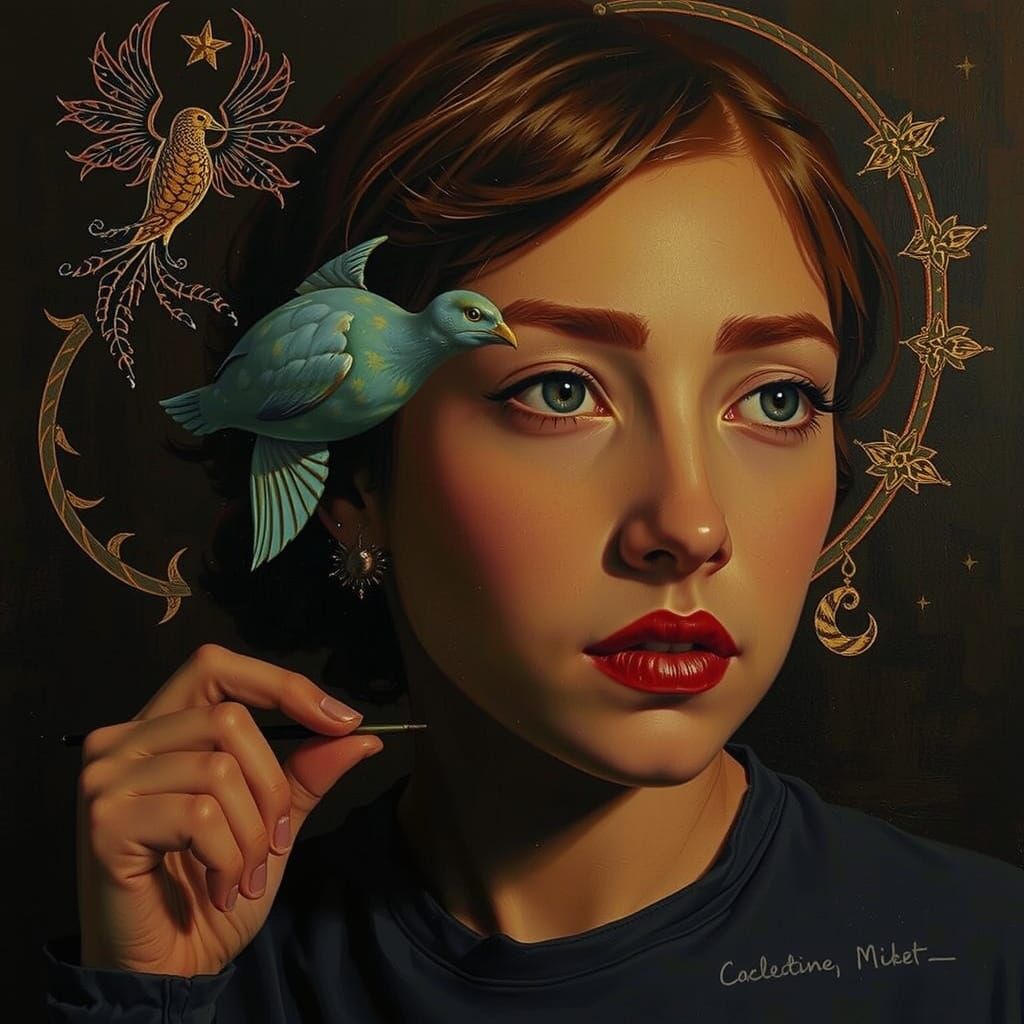 Masterpiece Painting of Beauty and Truth