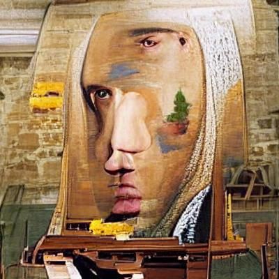 Eminem as Mona Lisa Digital Art