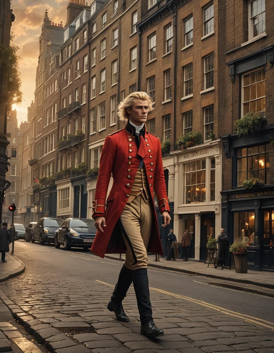 British Redcoat in 18th Century London: Golden Hour