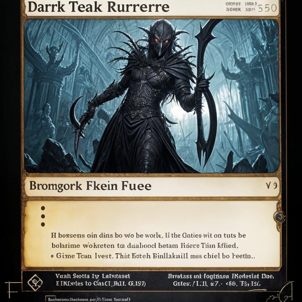 Dark Elf Spider Fusion in Horror Style