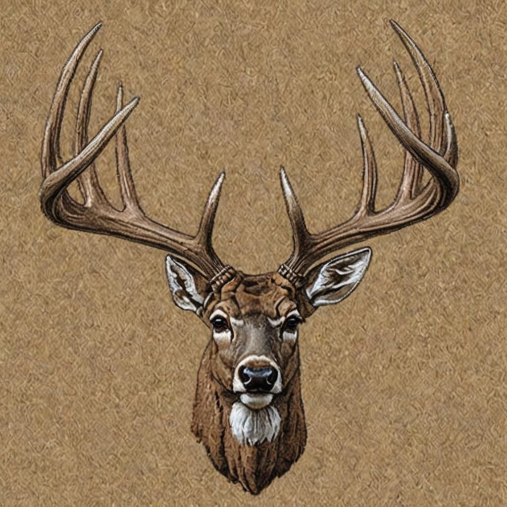 Deer Head with Whitetail Body