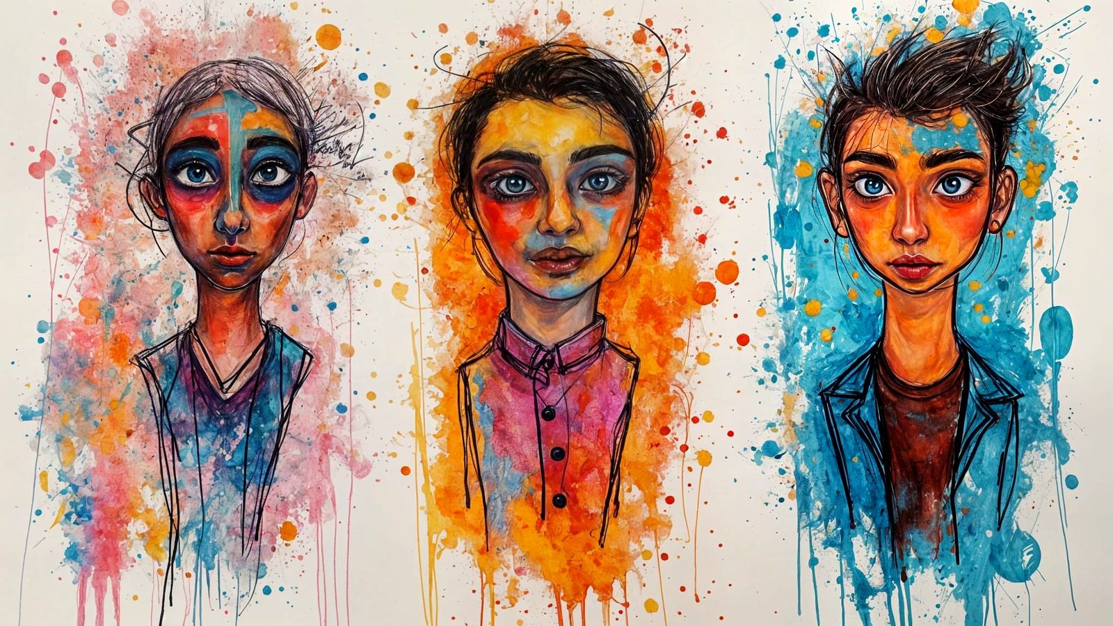 Abstract Scribbles Art