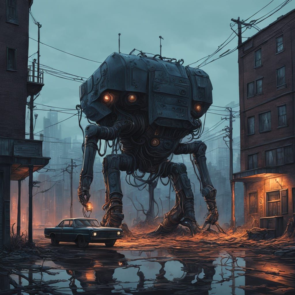 Cybernetic Nightmares Unleashed in a Futuristic Abyss