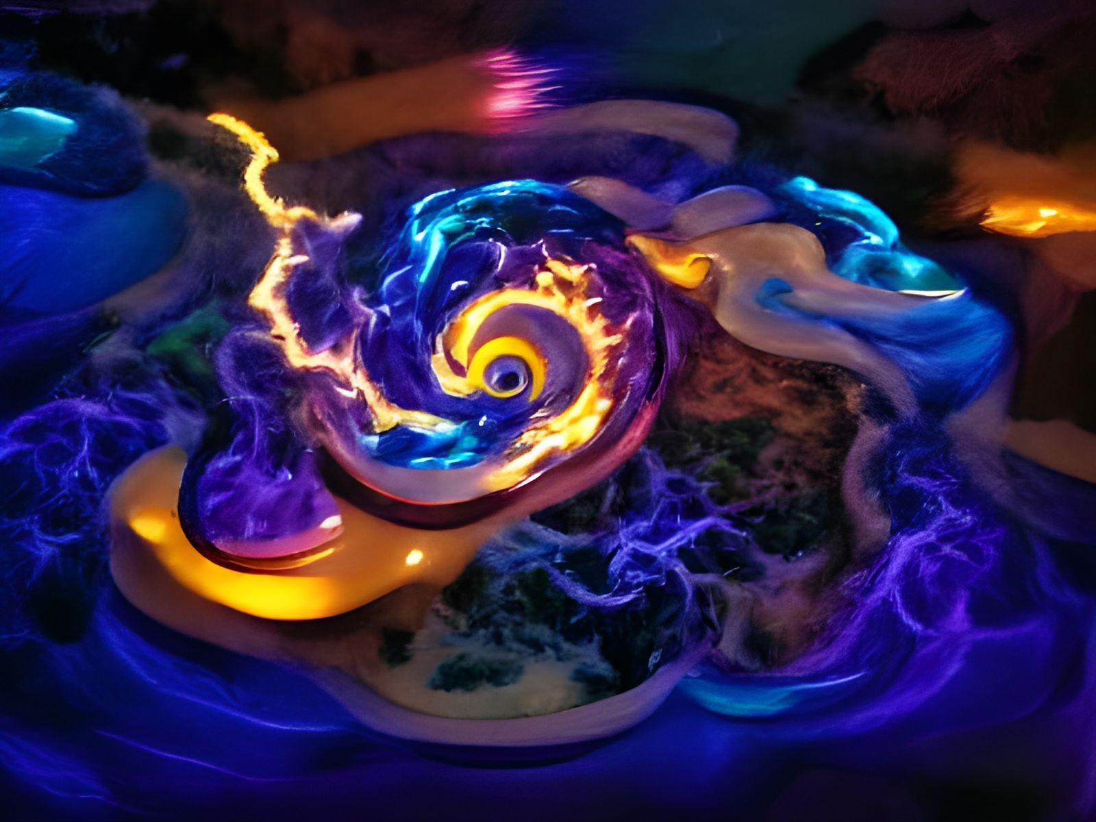 Illuminated Swirling Maelstrom of Light