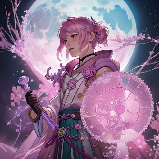 Cosmic Pastel Tempest with Sakura Moon Dragon