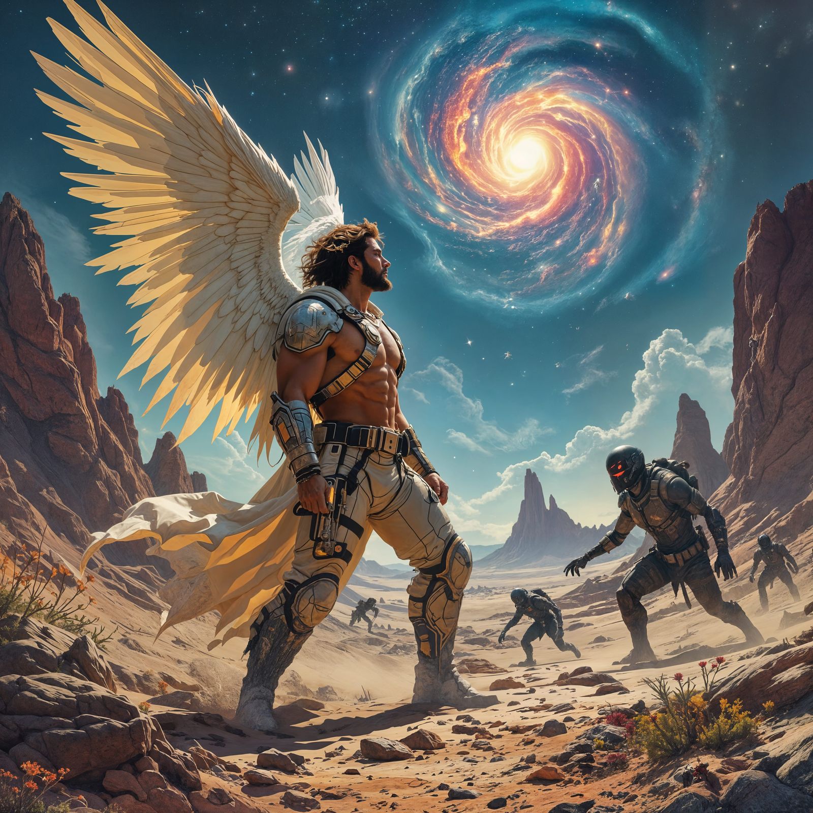 Archangel Michael Battles Demons on Alien Planet