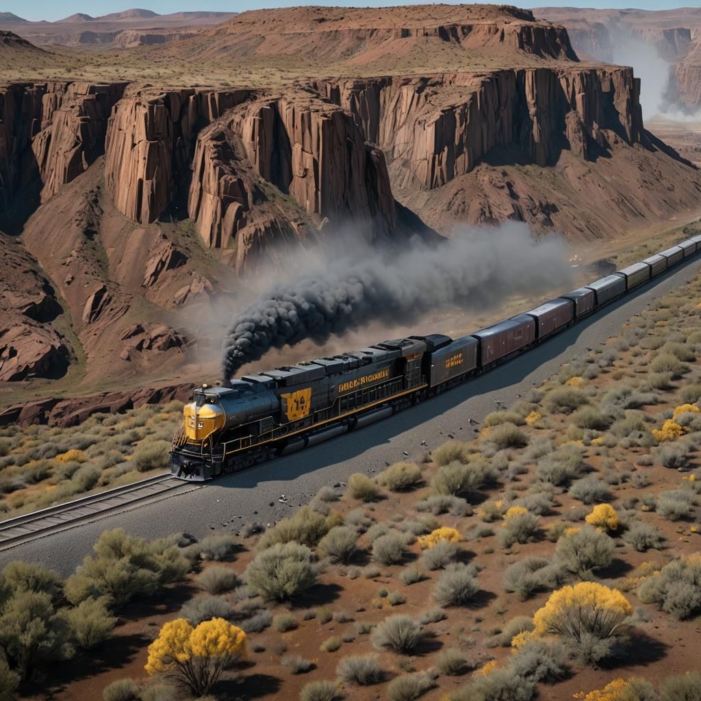 Union Pacific 4014 Big Boy: Detailed Matte Painting