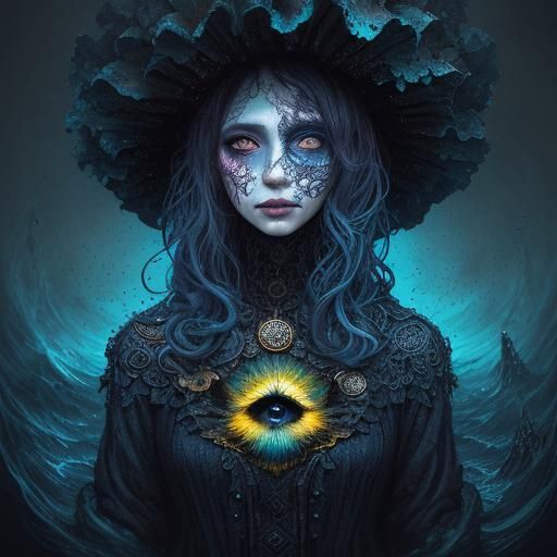 Adorable Blackberry in Dark Blue and Gold