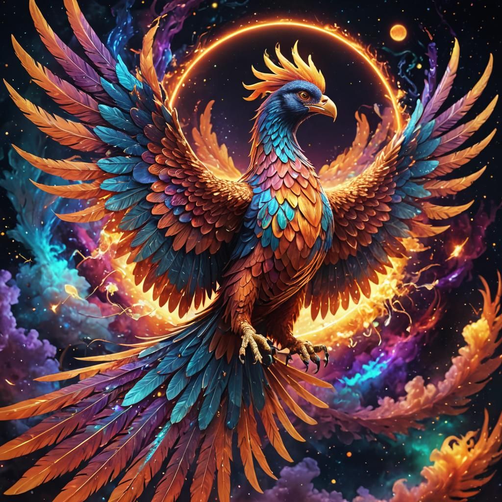 Cosmic Phoenix Radiates Solar Energy
