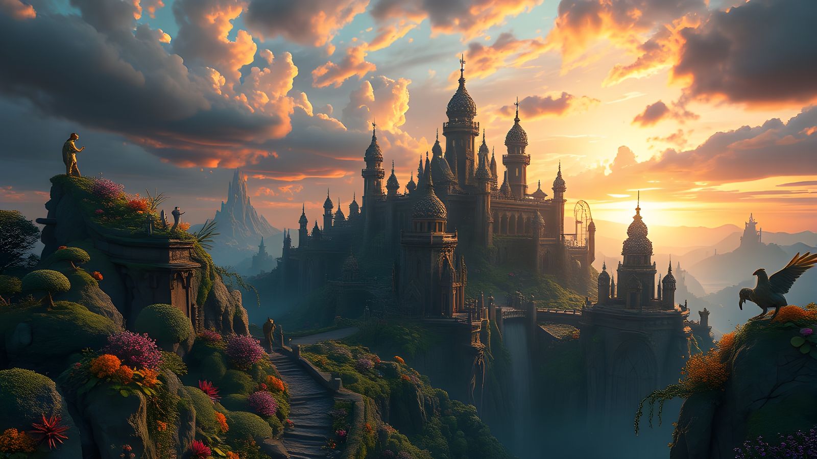 Fantastical Matte Painting in Deep Color