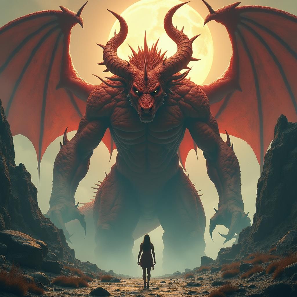 Colossal Dragon Sprawls Across Dreamlike Realm