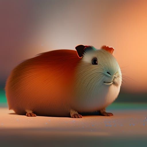 Guinea Pig in 3D Pixar Style