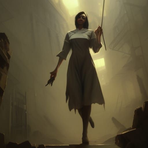 Dark Fantasy Nurse in Unreal Engine