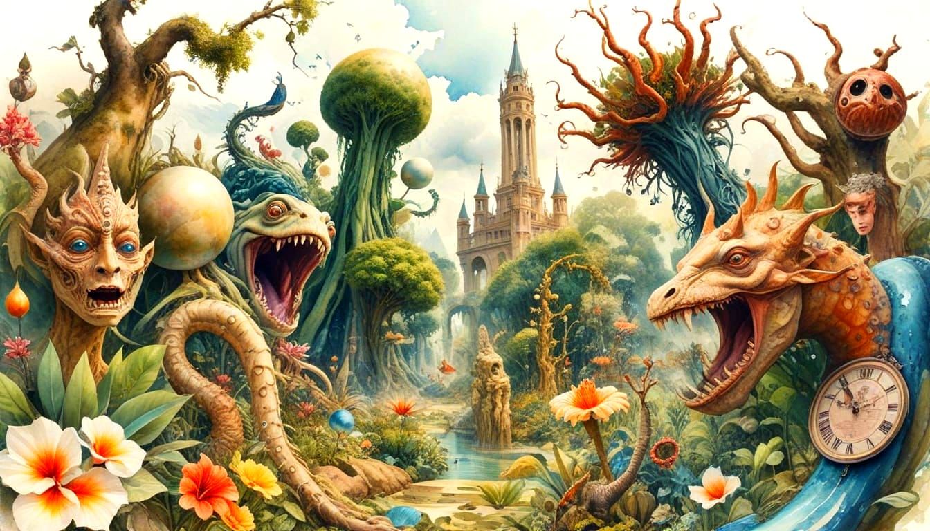 Dreamlike Garden of Bizarre Wonder