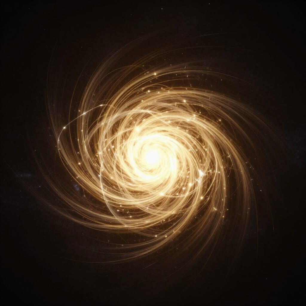 Cosmic Creation: White Light Vortex in Infinite Void