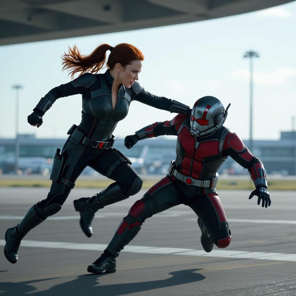 Black Widow Inspired Heroine Assaults Ant-Man on Runway