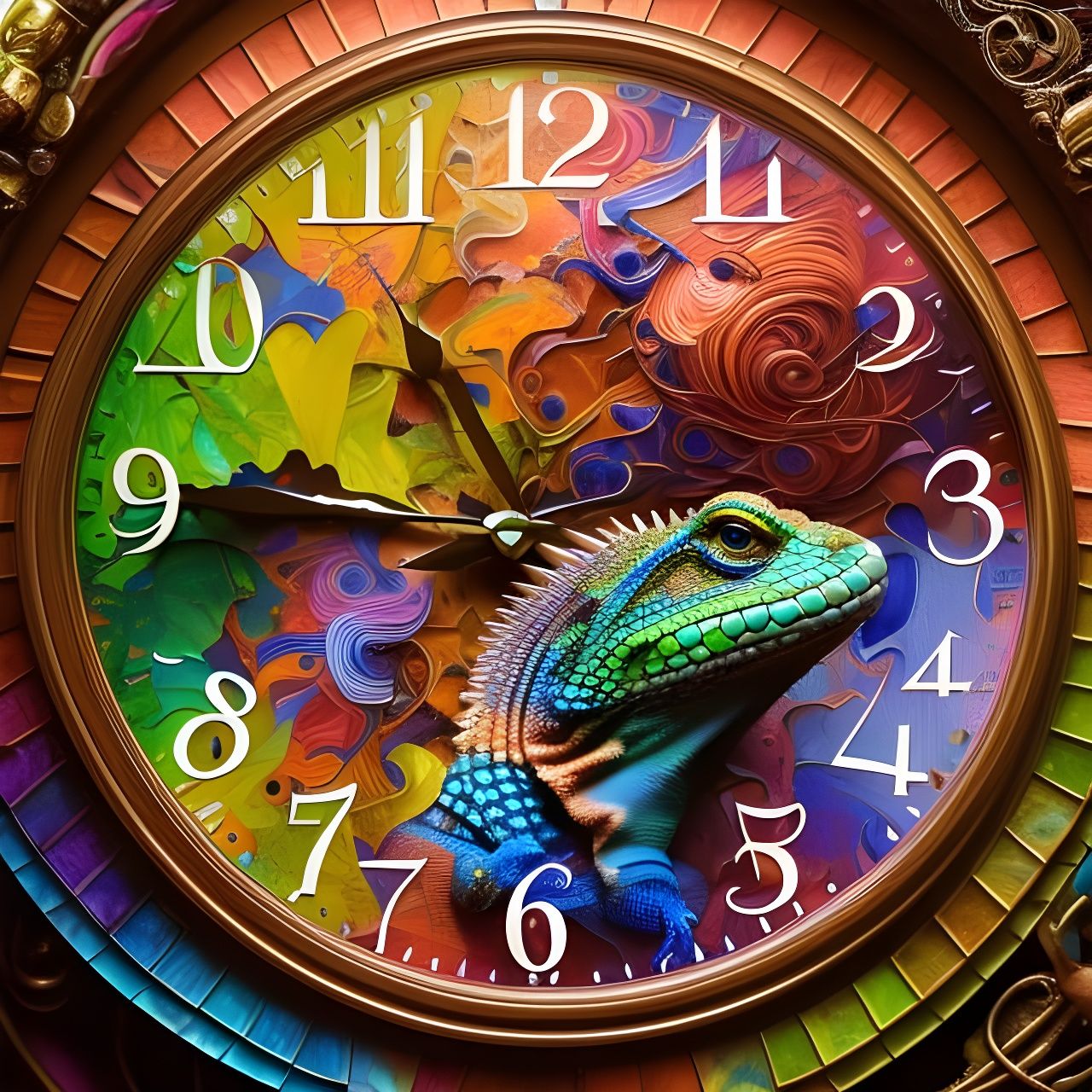 Lizard Heart in Clockpunk Style: 8k Resolution Fantasy Art