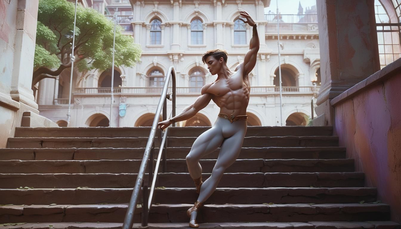 Ethereal Dancer in Motion: A Digital Matte Painting