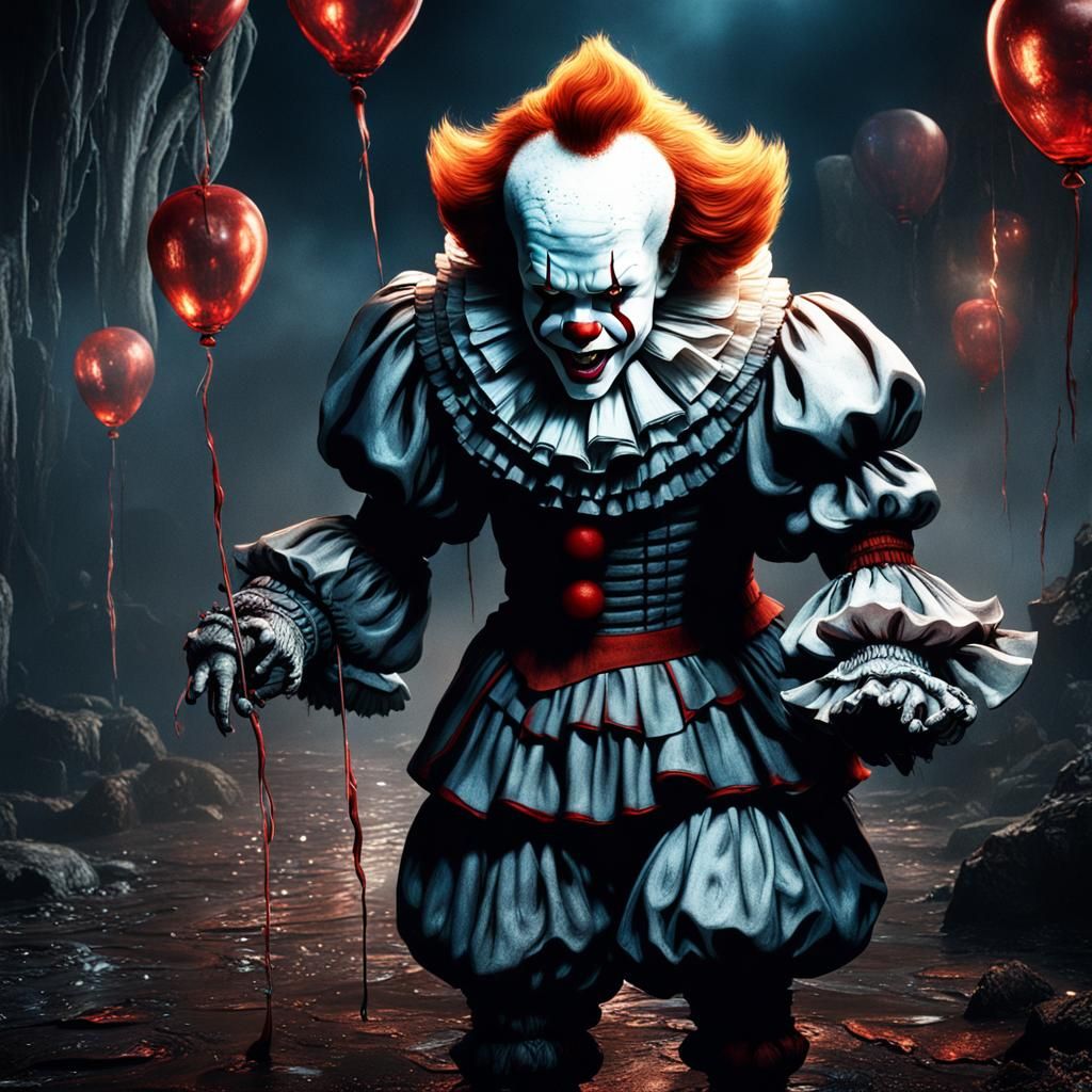 Detailed Pennywise Matte Painting in Unreal Engine