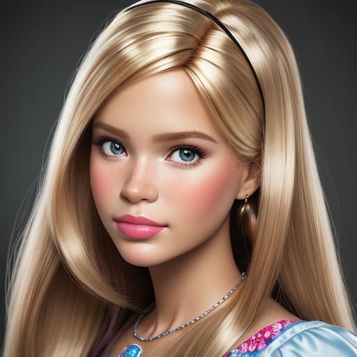 If a Barbie doll were a real person...