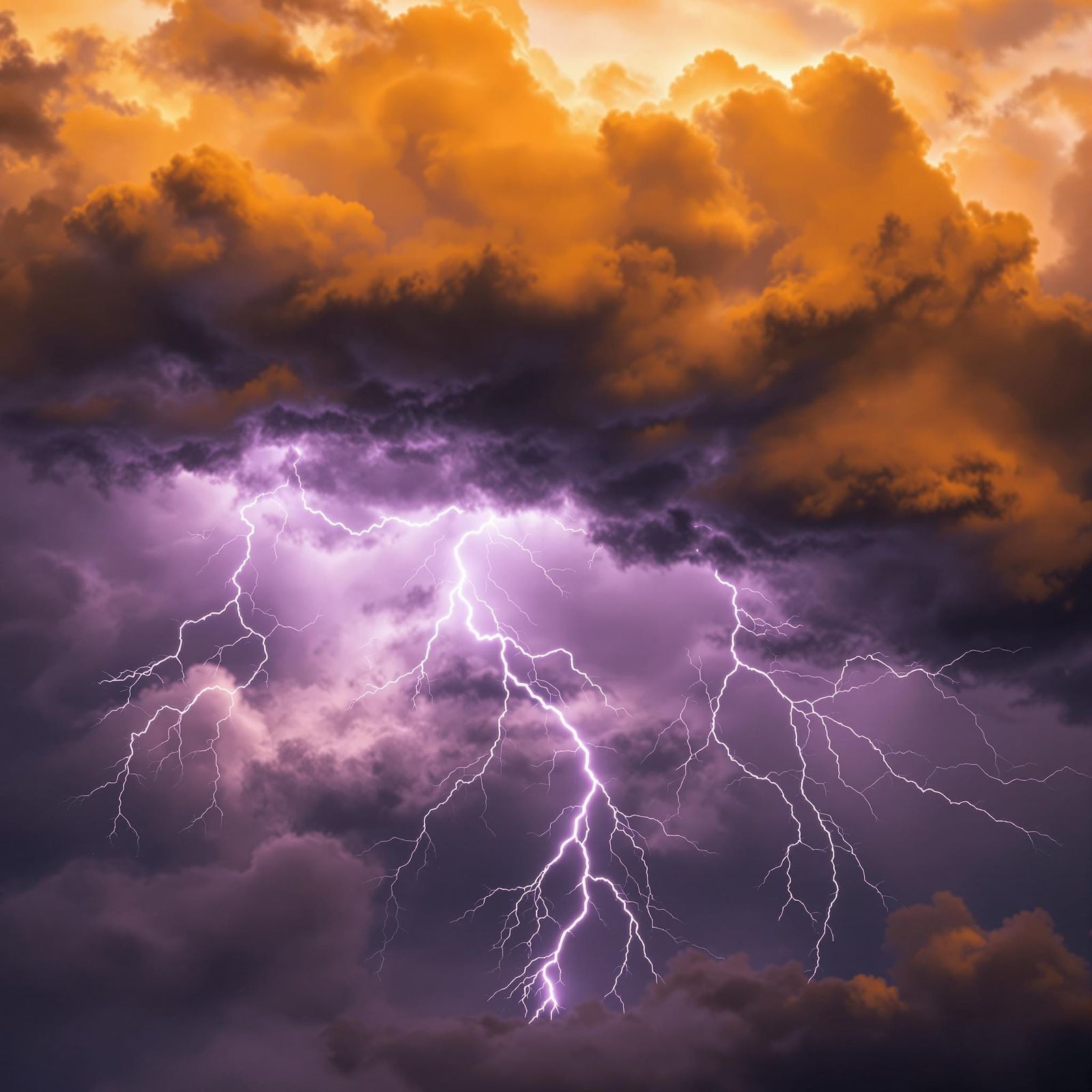 Realistic Lightning Storm Clouds