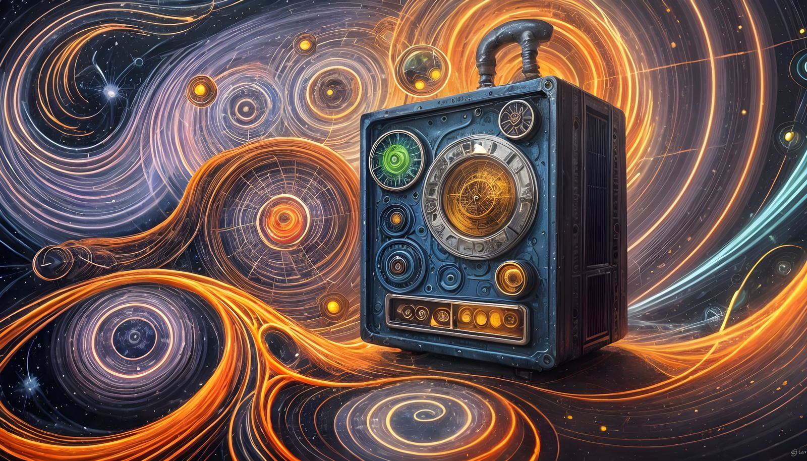Multidimensional Steam Radio in Galactic Universe