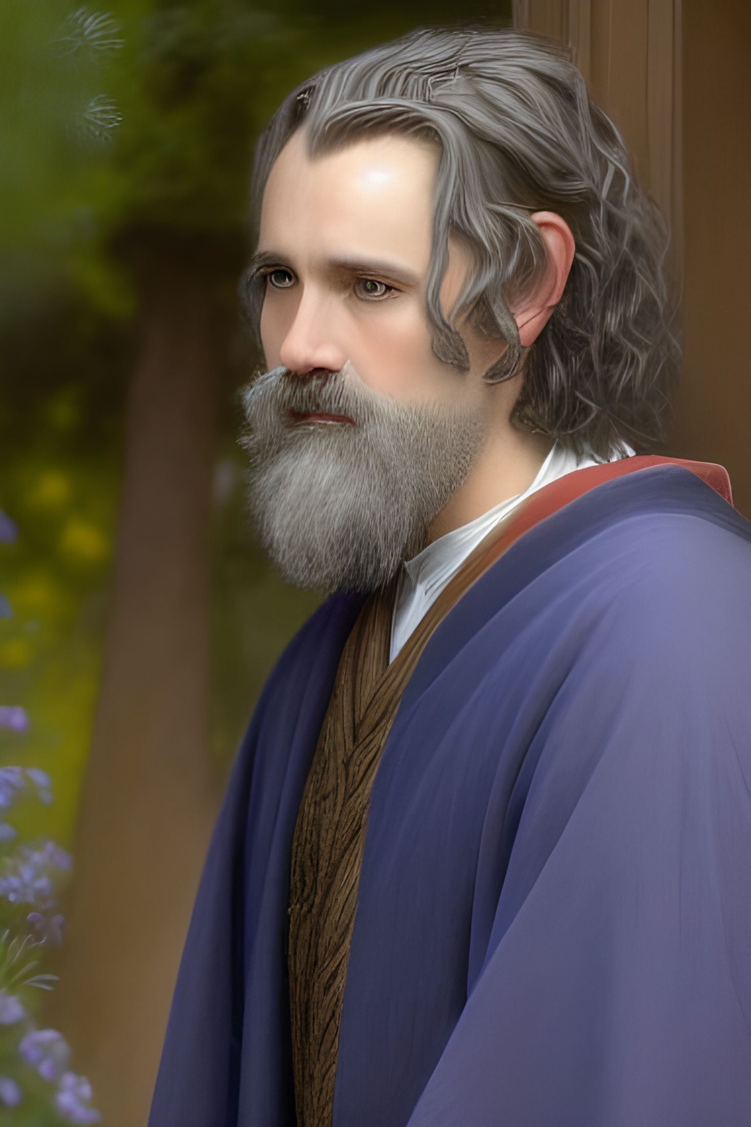 Ornate Portrait of Ar-Pharazon in Numenorean Court