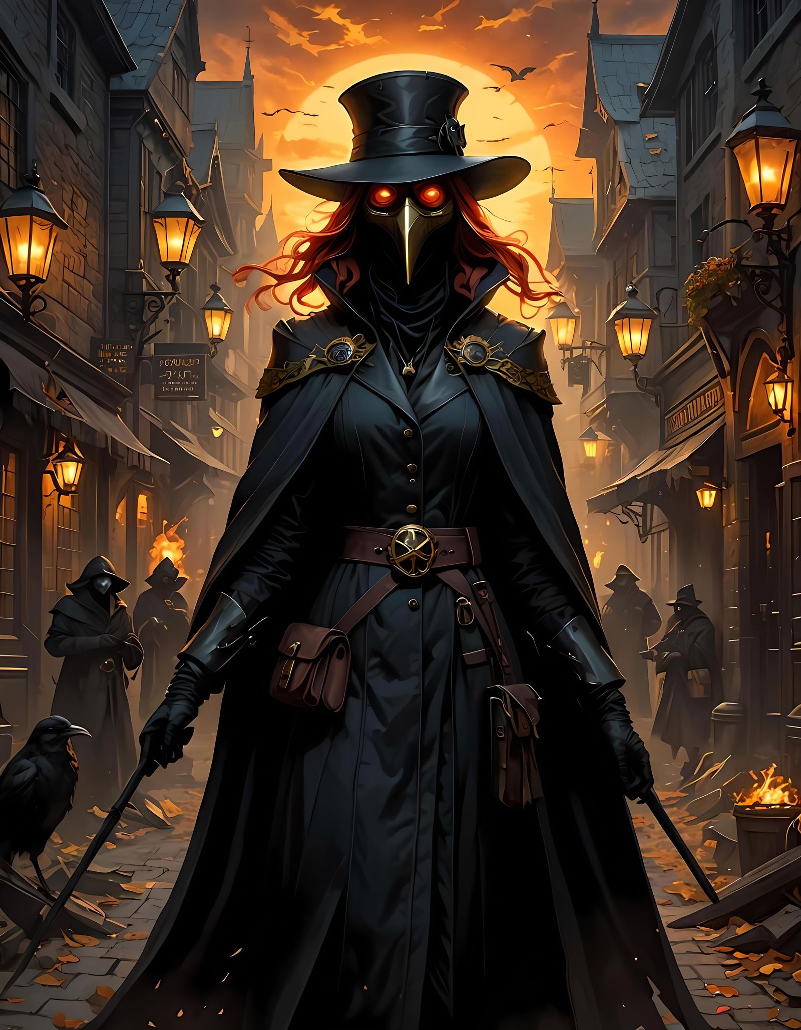 Sunset Shimmer as Plague Doctor Concept Art