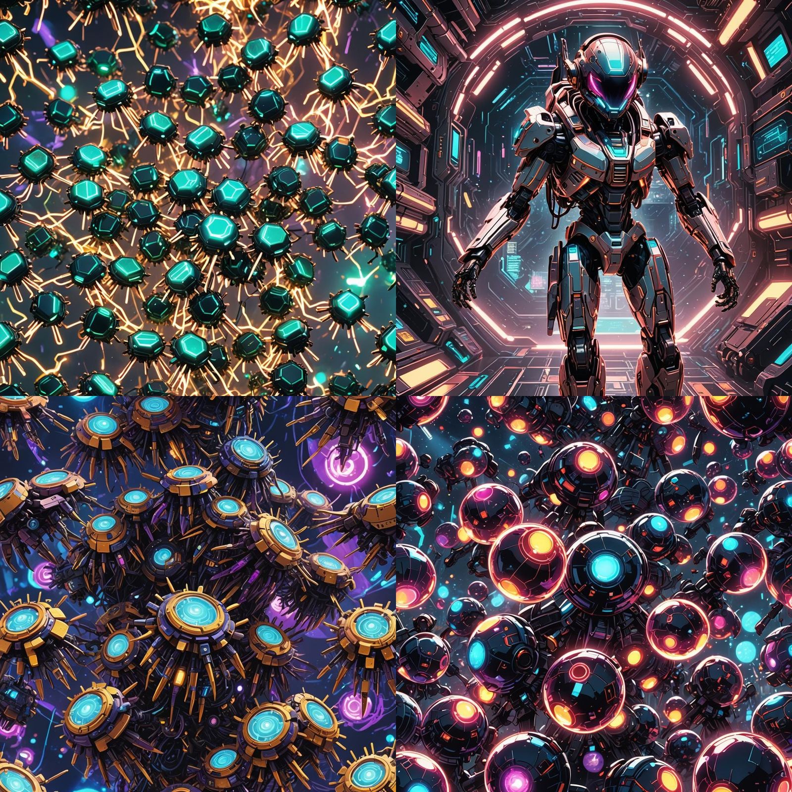 Extraterrestrial Nanobots in Hi-Tech Manga Style