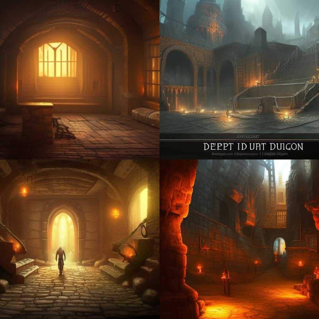 Dungeon Prison Escape: Detailed Matte Painting in Unreal Eng...
