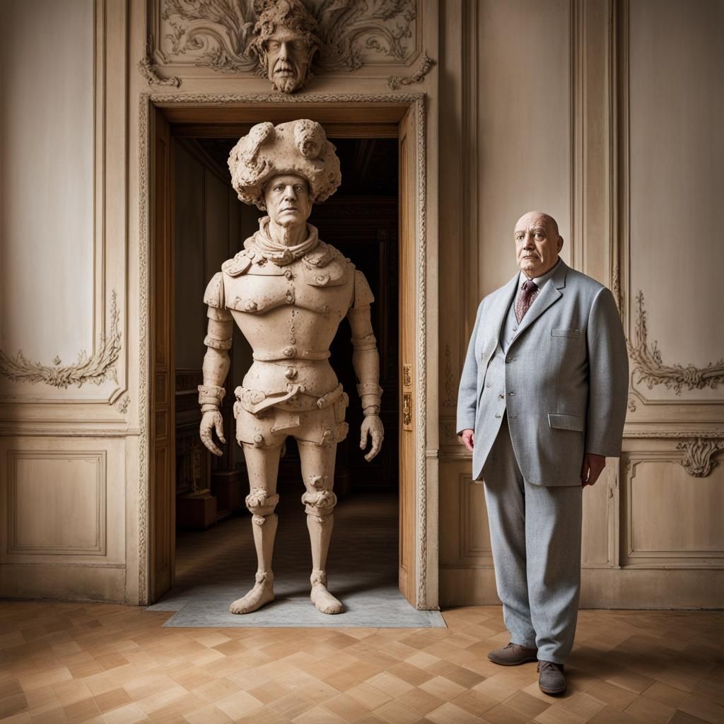 Clay Don Juan at the entrance to Dulcinea's chambers.