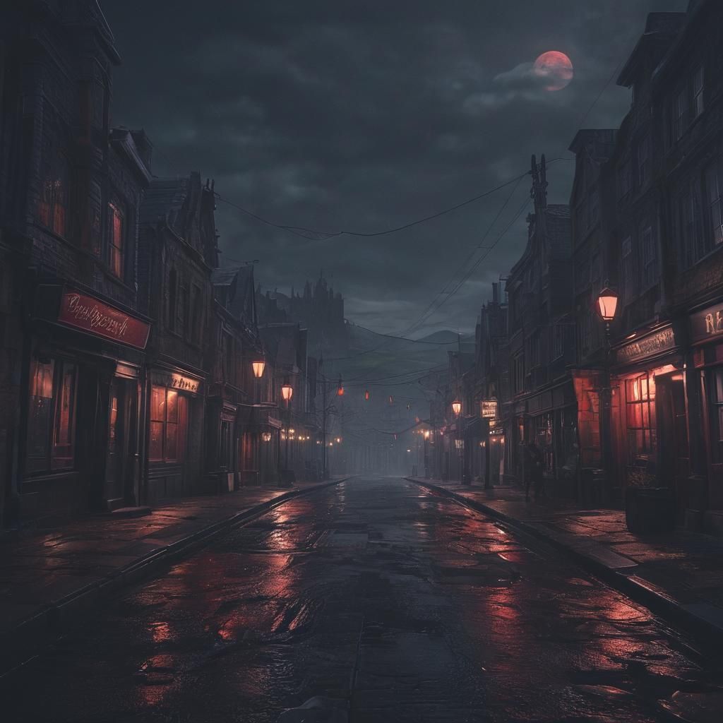 Sweeney Todd in Gloomy Highland Street