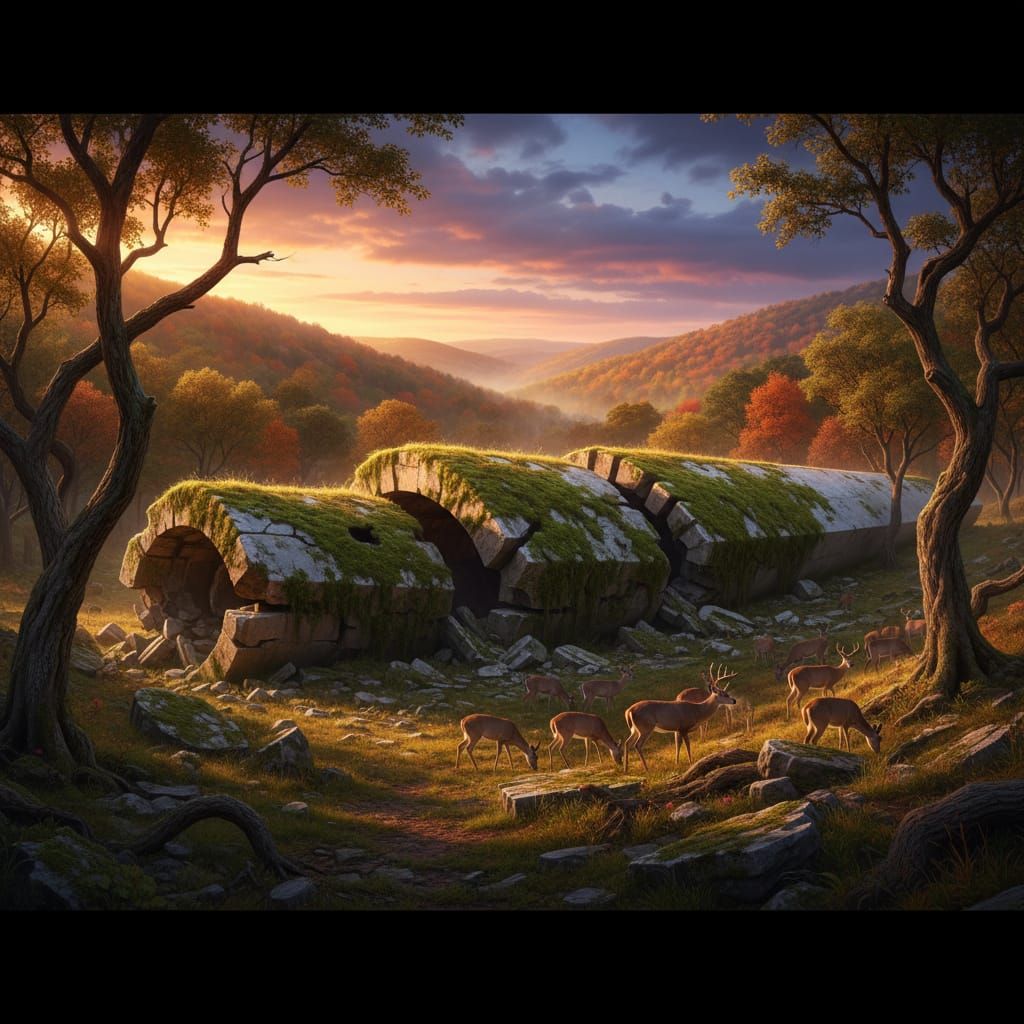 Washington Monument Reclaimed by Nature, Hyperrealistic