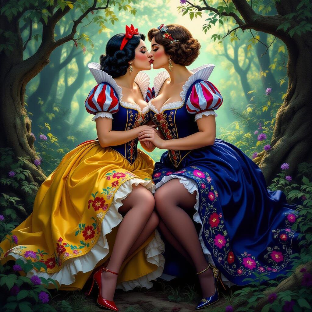 Snow White Kiss in Mystical Macedonian Forest