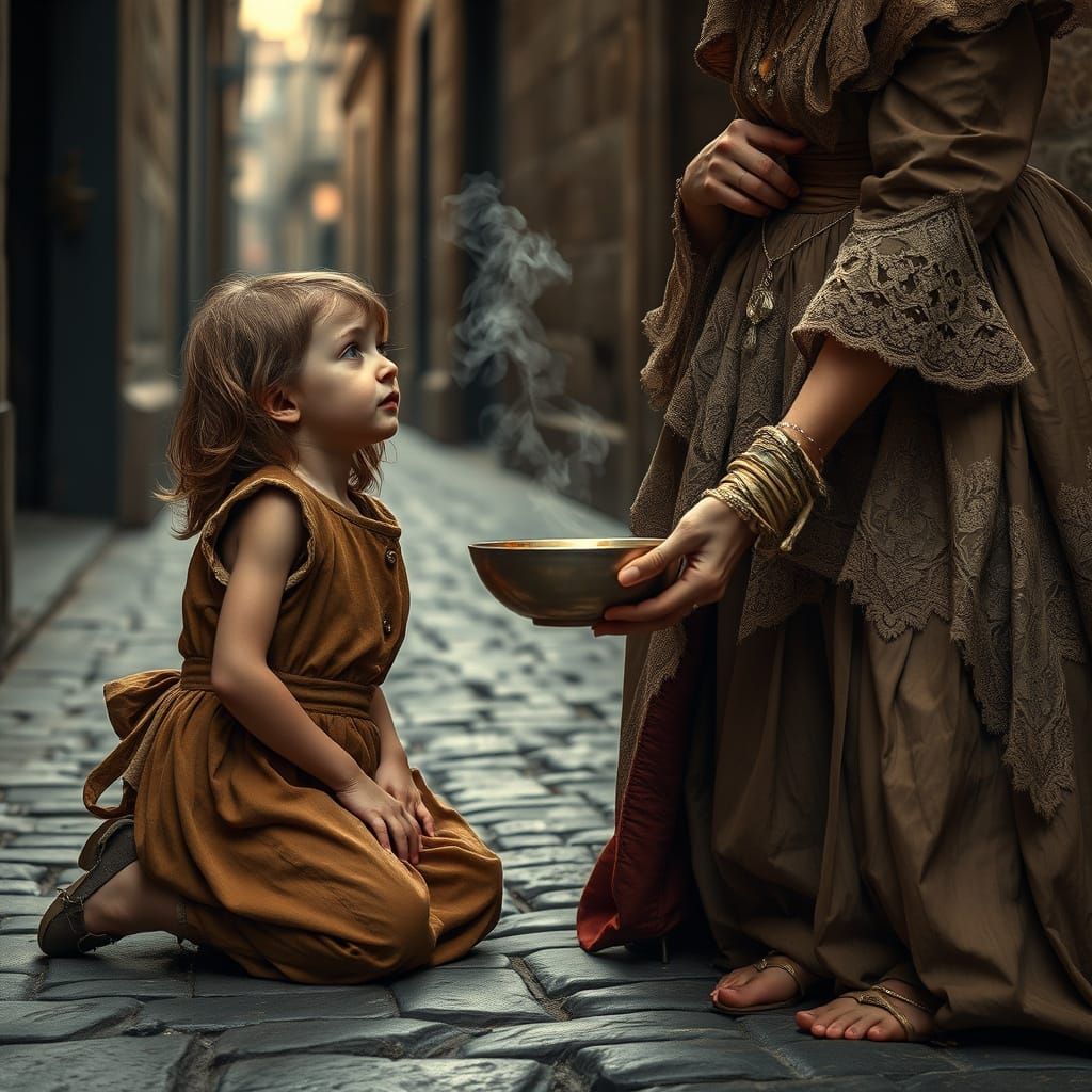 A Glimmer of Hope in a Gritty 19th-Century Scene