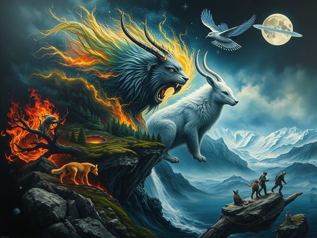 Nature's Guardians: A Hyper-Realistic Vision of Unity and Ho...