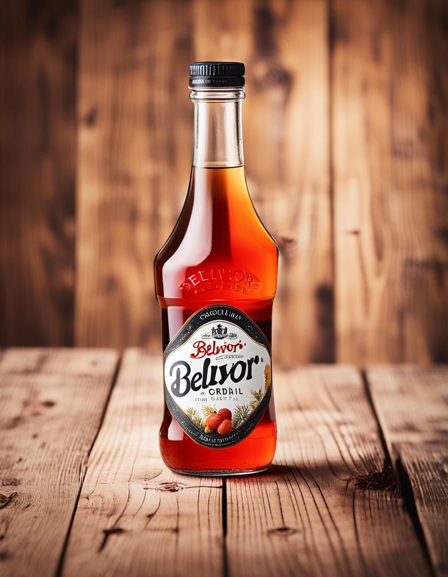 Belvoir Cordial Bottle Macro Shot in Natural Light