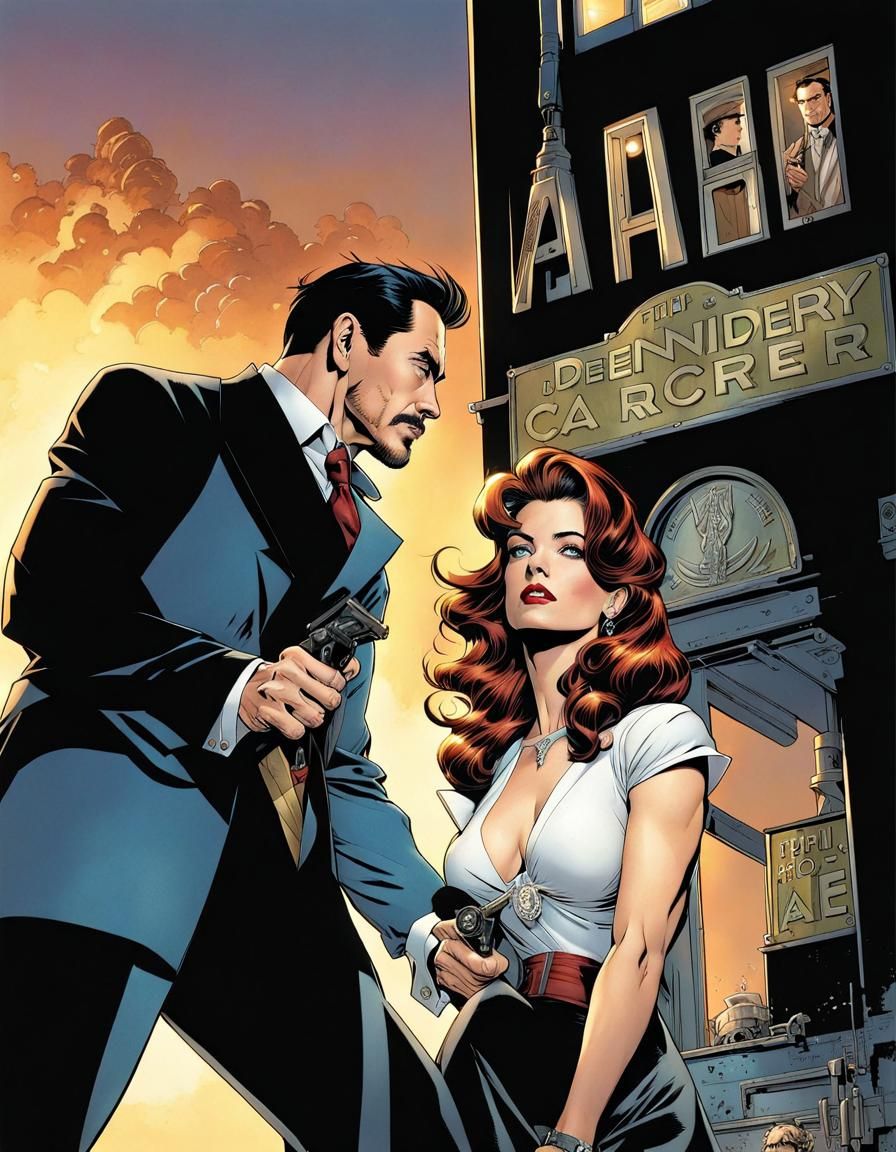 Comic Book Scene: Girl Friday Wakes Detective